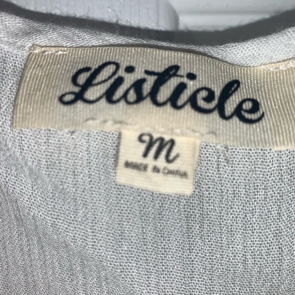 Listicle white lace boho tank top - Picture 3 of 5